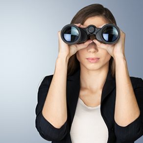 Binoculars Searching Surveillance Business The Future People Futuristic