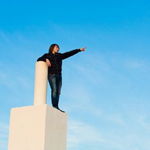 Teenager high up to see what future is to bring